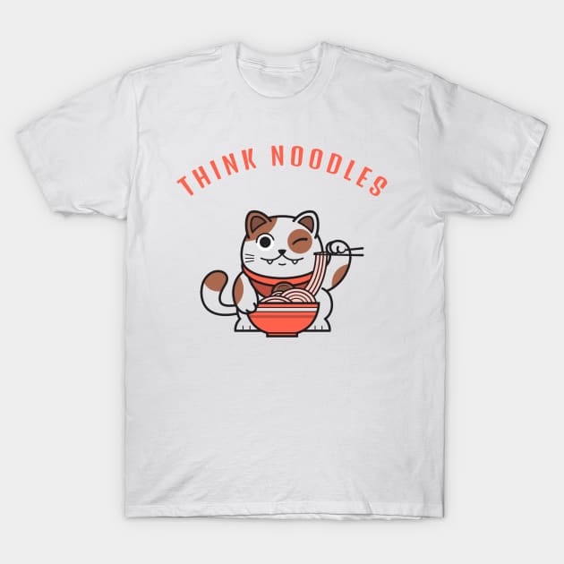 Think Noodle T-Shirt by ReadyOrNotDesigns 